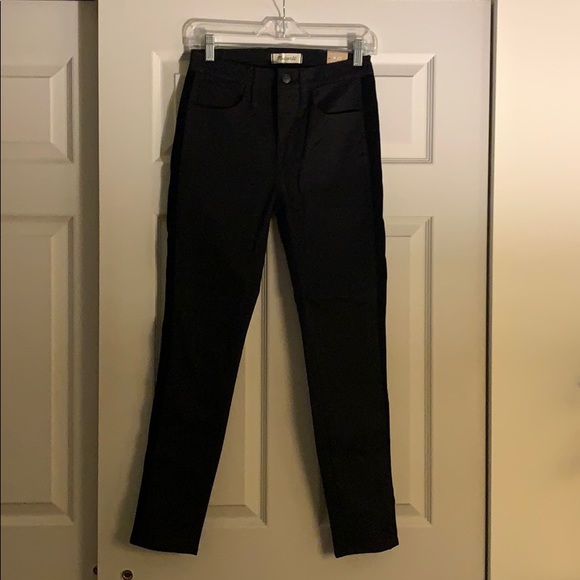Madewell MidRise Skinny w/ Velvet Tuxedo Stripe - Picture 4 of 5